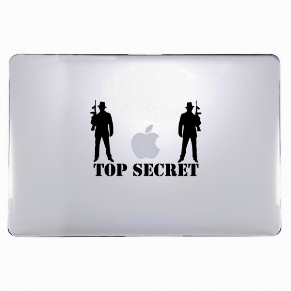 O Designz - Top Secret Macbook Sticker / Decal / Aufkleber