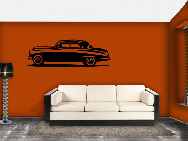 Wandtattoo Deko Aufkleber US Car Auto Retro Oldtimer 6
