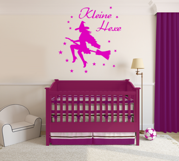 Wandtattoo Deko Aufkleber Wandbild KLEINE HEXE