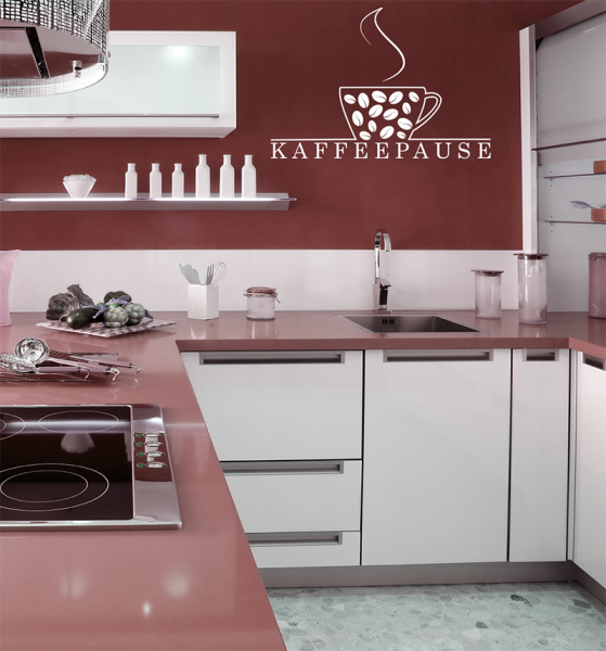 Wandtattoo Deko Aufkleber Wandbild Küche Tasse Kaffee