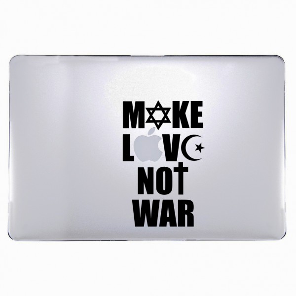 O Designz - Make Love Not War Macbook Sticker / Decal / Aufkleber