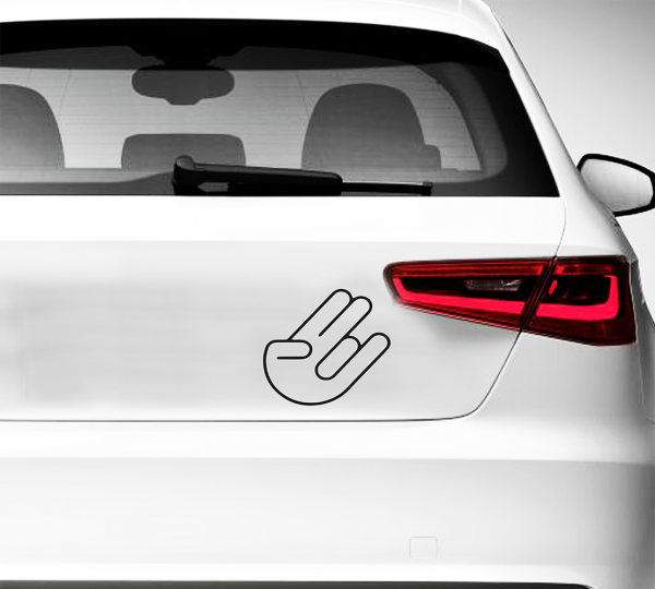 O Designz - The Shocker Hand Autoaufkleber Folie Decal Sticker OEM JDM DUB